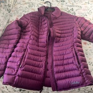 Women’s purple puff coat